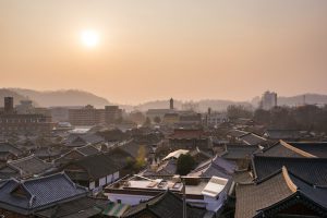 While the rest of city has been industrialised, Jeonju Hanok Village retains its historical charms and traditions. © Kangheewan / Getty Images