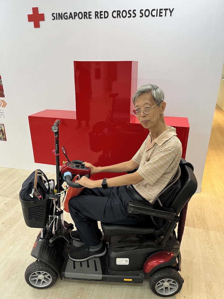 Long-time volunteer at Singapore Red Cross